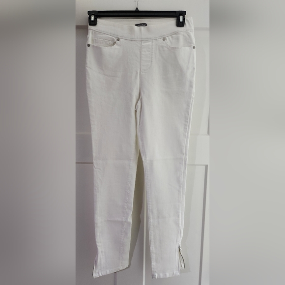 Martha Stewart regular knit denim ankle jeans w/zipper. Size 6. Nwot - Picture 1 of 2